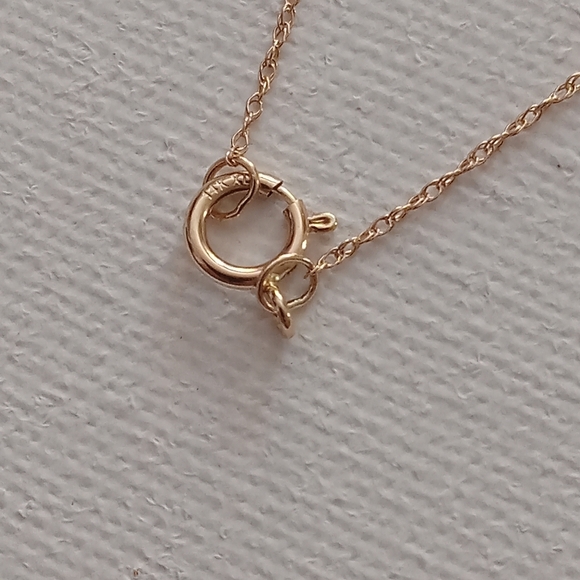 14k gold and freshwater pearl necklace - Picture 6 of 8